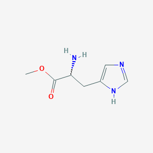 molecular formula C7H11N3O2 B169863 D-histidine methyl ester CAS No. 17720-12-6