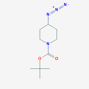 molecular formula C10H18N4O2 B169878 Tert-butyl 4-azidopiperidine-1-carboxylate CAS No. 180695-80-1