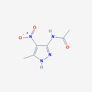 molecular formula C6H8N4O3 B169886 N-(5-Methyl-4-nitro-1H-pyrazol-3-yl)acetamide CAS No. 199340-94-8