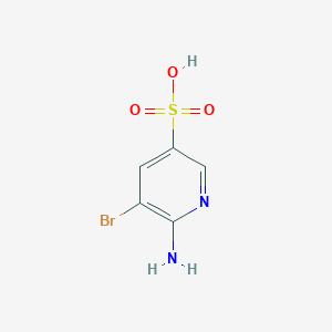 molecular formula C5H5BrN2O3S B016990 6-Amino-5-bromopyridine-3-sulfonic acid CAS No. 247582-62-3