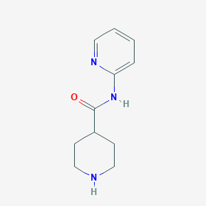 molecular formula C11H15N3O B169941 N-(pyridin-2-yl)piperidine-4-carboxamide CAS No. 110105-31-2