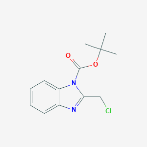 molecular formula C13H15ClN2O2 B169943 tert-Butyl 2-(chloromethyl)-1H-benzo[d]imidazole-1-carboxylate CAS No. 163798-87-6