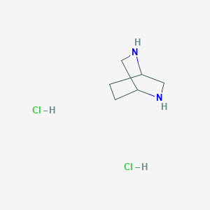 molecular formula C6H14Cl2N2 B169963 2,5-Diazabicyclo[2.2.2]octane dihydrochloride CAS No. 1192-92-3
