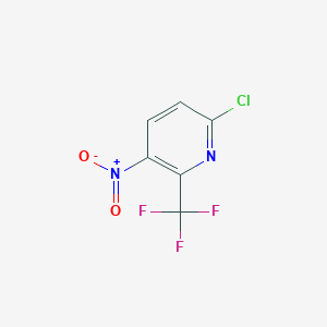 molecular formula C6H2ClF3N2O2 B169964 6-Chloro-3-nitro-2-(trifluoromethyl)pyridine CAS No. 117519-12-7