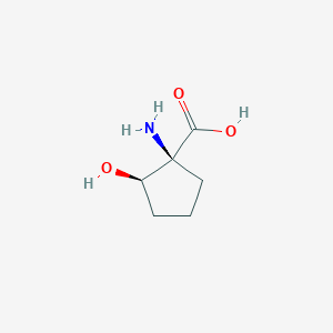 Cyclopentanecarboxylic acid, 1-amino-2-hydroxy-, (1S,2R)-(9CI)