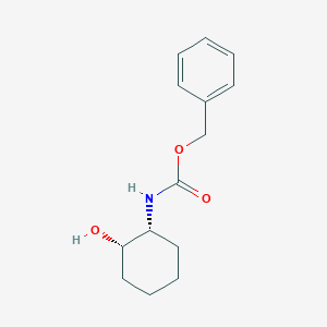 molecular formula C14H19NO3 B169970 Carbamic acid, [(1R,2S)-2-hydroxycyclohexyl]-, phenylmethyl ester CAS No. 187333-96-6