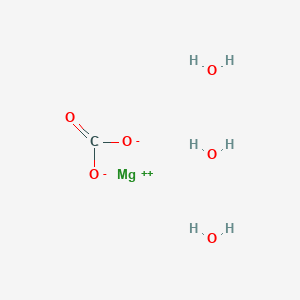 molecular formula CH6MgO6 B169977 Magnesium carbonate trihydrate CAS No. 14457-83-1
