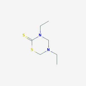 molecular formula C7H14N2S2 B169990 3,5-diethyl-1,3,5-thiadiazinane-2-thione CAS No. 14318-35-5