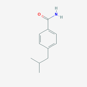 molecular formula C11H15NO B169992 4-Isobutyl-benzoic acid amide CAS No. 121735-02-2
