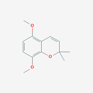 molecular formula C13H16O3 B170000 5,8-Dimethoxy-2,2-dimethyl-2h-chromene CAS No. 113949-29-4