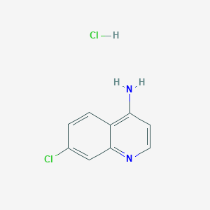 molecular formula C9H8Cl2N2 B170010 7-Chloroquinolin-4-amine hydrochloride CAS No. 114306-27-3