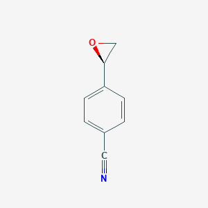 molecular formula C9H7NO B170014 4-(2S)-2-oxiranylbenzonitrile CAS No. 179694-33-8