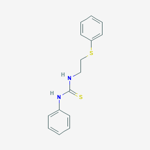 molecular formula C15H16N2S2 B170023 1-Phenyl-3-(2-(phenylthio)ethyl)thiourea CAS No. 13084-43-0