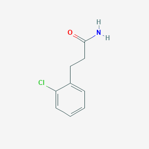 molecular formula C9H10ClNO B170027 3-(2-Chlorophenyl)propanamide CAS No. 134306-93-7