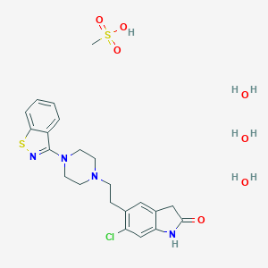 molecular formula C22H31ClN4O7S2 B170029 Ziprasidone Mesylate CAS No. 199191-69-0