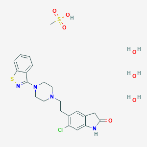 molecular formula C22H31ClN4O7S2 B170029 Geodon CAS No. 199191-69-0