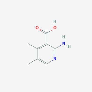 molecular formula C8H10N2O2 B170031 2-Amino-4,5-dimethylnicotinic acid CAS No. 111108-40-8