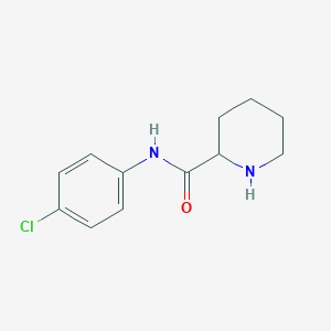 molecular formula C12H15ClN2O B170041 N-(4-Chlorophenyl)piperidine-2-carboxamide CAS No. 115687-92-8