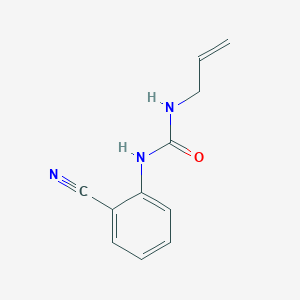 molecular formula C11H11N3O B170042 1-烯丙基-3-(2-氰基苯基)脲 CAS No. 122372-27-4
