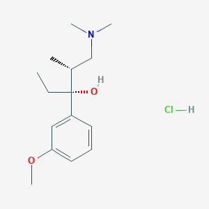 molecular formula C15H26ClNO2 B170050 (2R,3R)-1-(Dimethylamino)-3-(3-methoxyphenyl)-2-methylpentan-3-OL hydrochloride CAS No. 175774-12-6