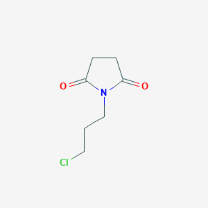 molecular formula C7H10ClNO2 B170052 1-(3-Chloropropyl)pyrrolidine-2,5-dione CAS No. 116445-61-5