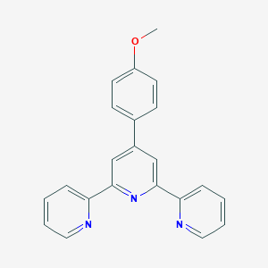 molecular formula C22H17N3O B170057 4'-(4-Methoxyphenyl)-2,2':6',2''-terpyridine CAS No. 13104-56-8