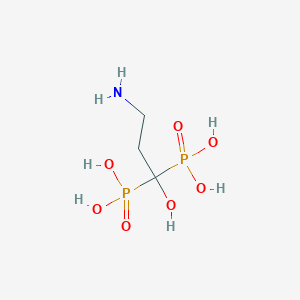 molecular formula C₃H₁₁NO₇P₂ B017006 Pamidronic acid CAS No. 40391-99-9