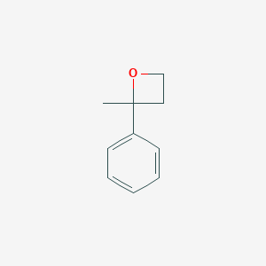 molecular formula C10H12O B170060 2-Methyl-2-phenyloxetane CAS No. 19352-10-4