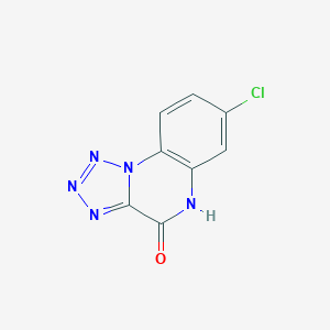 molecular formula C8H4ClN5O B170062 7-氯代四唑并[1,5-a]喹喔啉-4(5H)-酮 CAS No. 161154-16-1