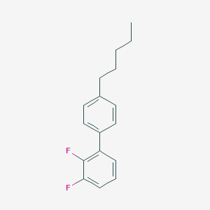 molecular formula C17H18F2 B170064 2,3-Difluoro-4'-pentyl-1,1'-biphenyl CAS No. 121219-17-8