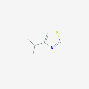 molecular formula C6H9NS B170079 4-Isopropylthiazole CAS No. 17626-74-3