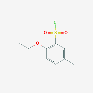 molecular formula C9H11ClO3S B170082 2-Ethoxy-5-methylbenzene-1-sulfonyl chloride CAS No. 187471-28-9