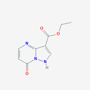 molecular formula C9H9N3O3 B170084 Ethyl 7-hydroxypyrazolo[1,5-a]pyrimidine-3-carboxylate CAS No. 104556-86-7