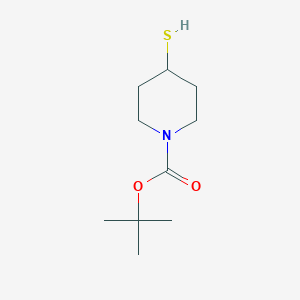 molecular formula C10H19NO2S B170092 tert-Butyl 4-mercaptopiperidine-1-carboxylate CAS No. 134464-79-2