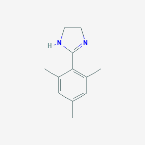 molecular formula C12H16N2 B170093 2-(2,4,6-trimethylphenyl)-4,5-dihydro-1H-imidazole CAS No. 124730-04-7