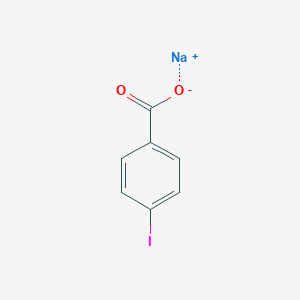 molecular formula C7H4INaO2 B170103 sodium;4-iodobenzoate CAS No. 1005-30-7