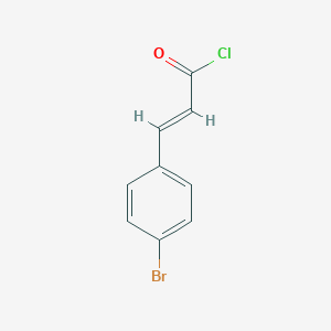 molecular formula C9H6BrClO B170122 (2E)-3-(4-Bromophenyl)acryloyl chloride CAS No. 13565-09-8