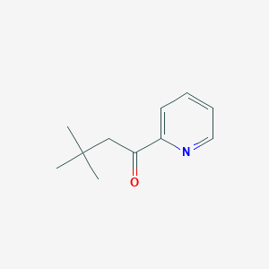molecular formula C11H15NO B170129 3,3-Dimethyl-1-(pyridin-2-YL)butan-1-one CAS No. 138835-86-6
