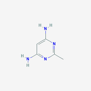 molecular formula C5H8N4 B170133 2-甲基嘧啶-4,6-二胺 CAS No. 197165-78-9