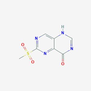 molecular formula C7H6N4O3S B170135 6-(Methylsulfonyl)pyrimido[5,4-d]pyrimidin-4-ol CAS No. 176637-92-6