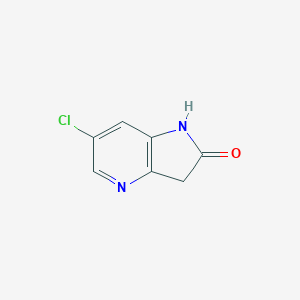 molecular formula C7H5ClN2O B170136 6-Chloro-1,3-dihydropyrrolo[3,2-B]pyridin-2-one CAS No. 136888-12-5