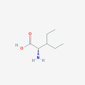 molecular formula C7H15NO2 B017014 (S)-2-Amino-3-ethylpentanoic acid CAS No. 14328-49-5