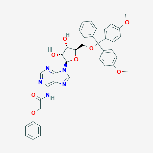 N-[9-[(2R,3R,4S,5R)-5-[[Bis(4-methoxyphenyl)-phenylmethoxy]methyl]-3,4-dihydroxyoxolan-2-yl]purin-6-yl]-2-phenoxyacetamide