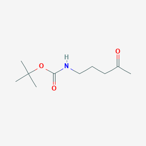 molecular formula C10H19NO3 B170155 tert-butyl N-(4-oxopentyl)carbamate CAS No. 197358-56-8