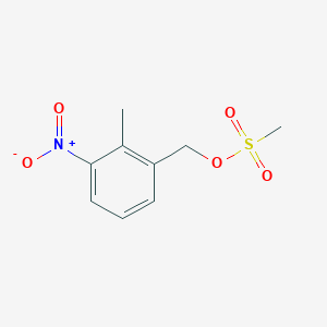 molecular formula C9H11NO5S B170157 2-Methyl-3-nitrobenzyl methanesulfonate CAS No. 196500-09-1