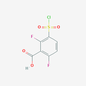 3-(Chlorosulfonyl)-2,6-difluorobenzoic acid