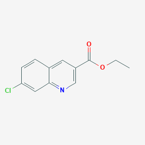 molecular formula C12H10ClNO2 B170163 Ethyl 7-chloroquinoline-3-carboxylate CAS No. 133455-49-9