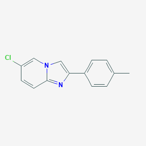 molecular formula C14H11ClN2 B170164 6-Chloro-2-(4-methylphenyl)imidazo[1,2-a]pyridine CAS No. 142073-93-6