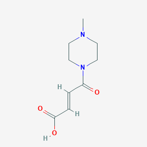 molecular formula C9H14N2O3 B170181 (2E)-4-(4-Methylpiperazin-1-YL)-4-oxobut-2-enoic acid CAS No. 129795-76-2