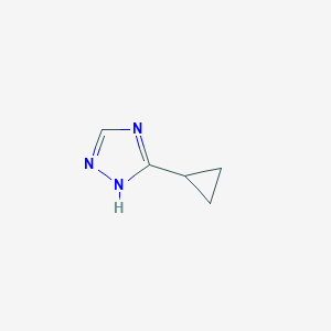 molecular formula C5H7N3 B170184 3-Cyclopropyl-1H-1,2,4-triazole CAS No. 1211390-33-8